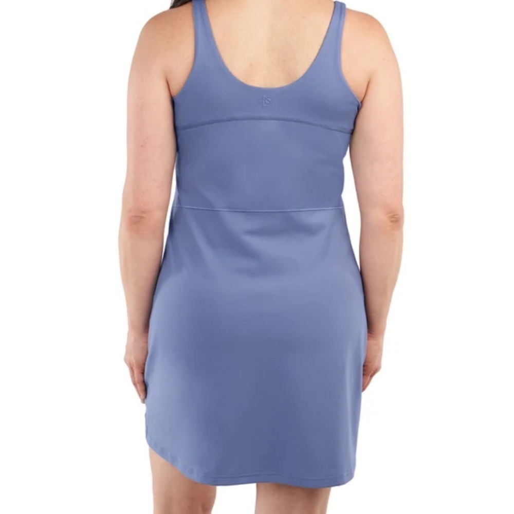 Elle Sport Women's Active Tank Dress Athletic Dress Tennis Dress in Blue Size M - Picture 2 of 8
